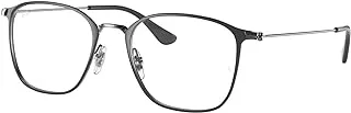 Ray-Ban Vista Men's 0RX6466 Optical Frames, Color: Gray On Gunmetal, Size: 49