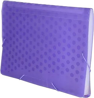 FIS FSPG1302PU 13 Pockets Expanding Files, 210 mm x 297 mm Size, Purple