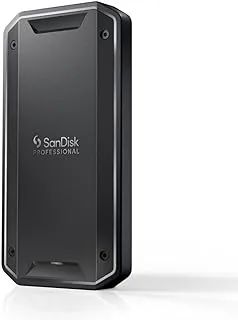 SanDisk Professional 1TB PRO-G40 SSD حتى 2700 ميجابايت / ثانية ، محرك أقراص مزود بذاكرة مصنوعة من مكونات صلبة خارجية ، Thunderbolt 3 (40 جيجابت في الثانية) ، USB-C (10 جيجابت في الثانية) مقاوم للغاية للغبار / الماء IP68