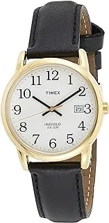 Timex Mens Quartz Watch, Analog Display And Leather Strap