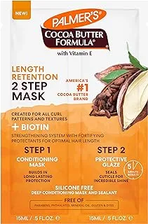 Palmer's Cocoa Butter & Biotin Length Retention 2-Step Hair Mask, 1 Ounce