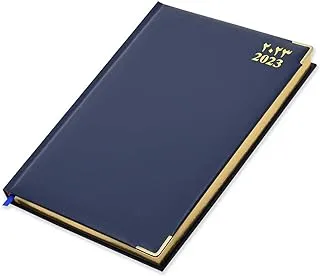 FIS A4 Golden Diary 2023 (Arabic/English) Blue - FSDI46AEG23BL