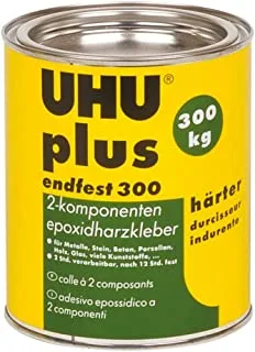 UHU plus endfest 300, solvent-free two-component adhesive based on epoxy resin that enables high-strength adhesive bonds on numerous materials