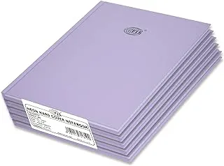 FIS Neon Hard Cover Notebook Single Line 10X8 Inch, 100-Sheets, Taro 5-Piece - FSNB108N274