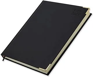 FIS Executive Diary 2023 (Arabic/English) Italian PU Padded, Cover Black - FSDI88AEP23BK