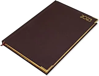 FIS A4 Golden Diary 2023 (English) Chocolate - FSDI44EG23CH