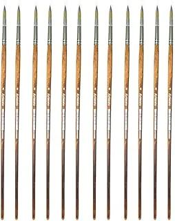 Artmate JIABSX101R-8 Round Artist Brush 12-Pieces