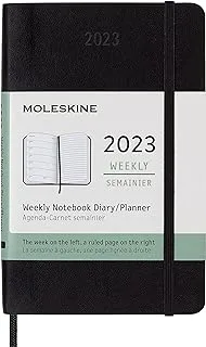 Moleskine Classic 12 Month 2023 Weekly Planner, Soft Cover, Pocket (8.9 cm x 14 cm), Black