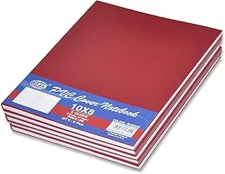 5-Piece FIS PVC Cover Notebook 10X8 Inch, 2-Quires Maroon - FSNB10X82QPVCMR