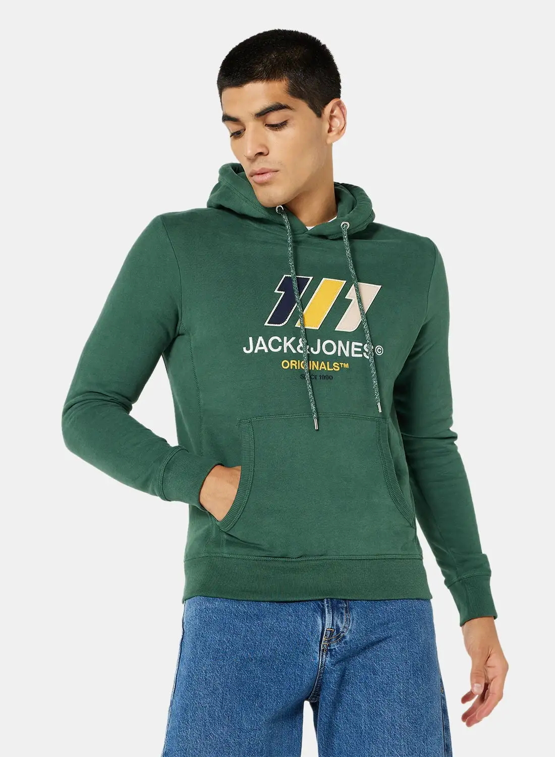 JACK & JONES Essential Logo Long Sleeve Hoodie