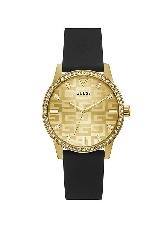 GUESS Women's G Check Analog Silicone Wrist Watch GW0355L1 - 40mm - Black