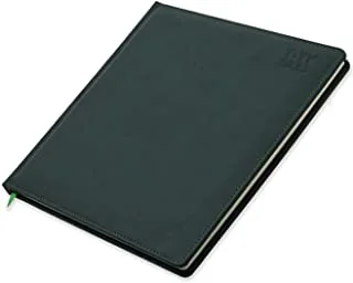 FIS 2023 Executive Diary (Arabic/English/French) Italian PU 1-Side Padded Sewn Cover Green - FSDI89AEFPU23GR