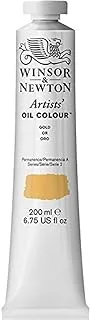 Winsor & Newton 1237283 Artists' Oil Color Paint, 200-ml Tube, Gold