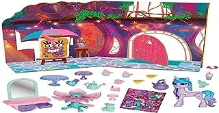 My Little Pony My Little Pony: Make Your Mark Toy Unicorn Tea Party Izzy Moonbow - Hoof to Heart Pony, 20 Accessories and Story Scene for Kids Age 3 and Up