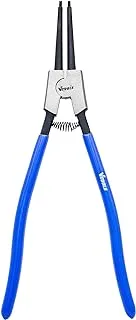 VTOOLS 13 Inch Carbon Steel External Circlip Plier With Straight Tips, Heavy Duty Retaining Ring Pliers, Black With Blue PVC Dipped Handle, VT2157