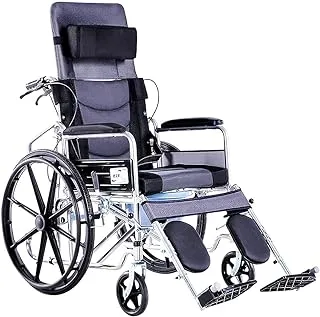 Portable Wheelchair, Folding Lightweight Handrail Can Be Used for Elderly Disabled Trolleys Small Travel Scooter,NEW (New)