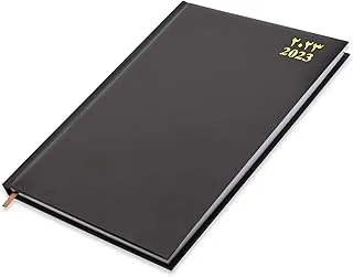 FIS A4 Diary 2023 Arabic/English (Saturday & Sunday Combined) Chocolate - FSDI48AE23CH