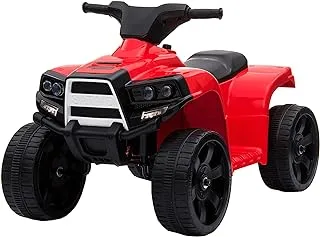 تعمل بطارية Power Wheelz Ride-On ATV الرباعية بقدرة 20 وات و 3 كم / ساعة متنوعة ، وتباع قطعة واحدة بشكل منفصل ، وقد يختلف اللون