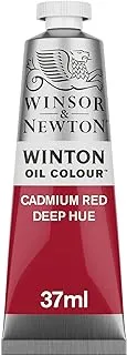 Winsor & Newton 37ml Winton Oil Colour Tube - Cadmium Red Deep Hue,1414098