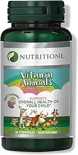 Nutritionl Kids' Chewable Animal Multivitamins 30 Tablets