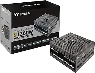 Thermaltake Toughpower GF3 1350W 80+ Gold Full Modular Power Supply - SLI/Crossfire Ready ATX 3.0 Standard, PCIe Gen.5 12VHPWR Connector Included - Black, 1350