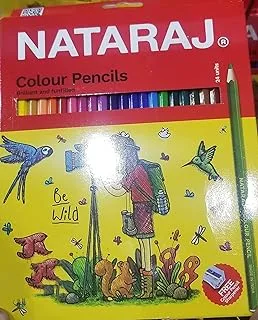 Nataraj Colour Pencils - Pack of 24, with Sharpener