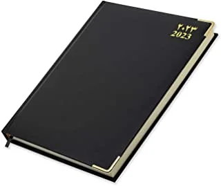 FIS Executive Diary 2023 (Arabic/English) Bonded Leather, Cover Black - FSDI88AEB23BK