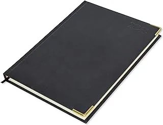 FIS Executive Diary 2023 (English) Italian PU Padded, Cover Black - FSDI88EP23BK