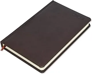 FIS French Diary 2023, PU 1-Side Padded, Round Corner, Dark Brown - FSDI29FRP23DBR