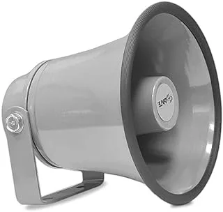 Pyle Indoor/Outdoor PA Horn Speaker - 6.3” Portable PA Speaker with 8 Ohms Impedance & 25 Watts Peak Power - Mounting Bracket & Hardware Included PHSP6K, White, 6.3-Inch