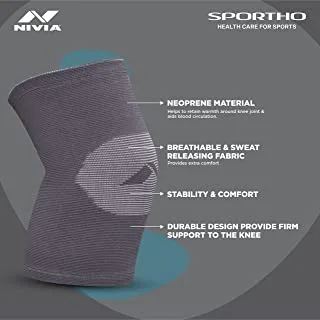 NIVIA Orthopedic Knee Support Knitted-Pair (M)