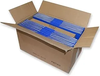 FIS Pack of 50 Pieces Pieces A4 Lever Arch File Folder With Slide-In Plate Blue