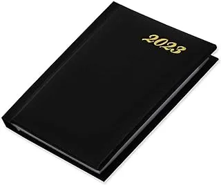 FIS 2023 Pocket Diary English Vinyl 1Side Padded Black -FSDI10EN23BK