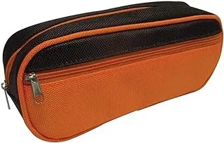 FIS FSPC14 Pencil Case, 21 x 8.5 5 cm Size, Orange/Brown