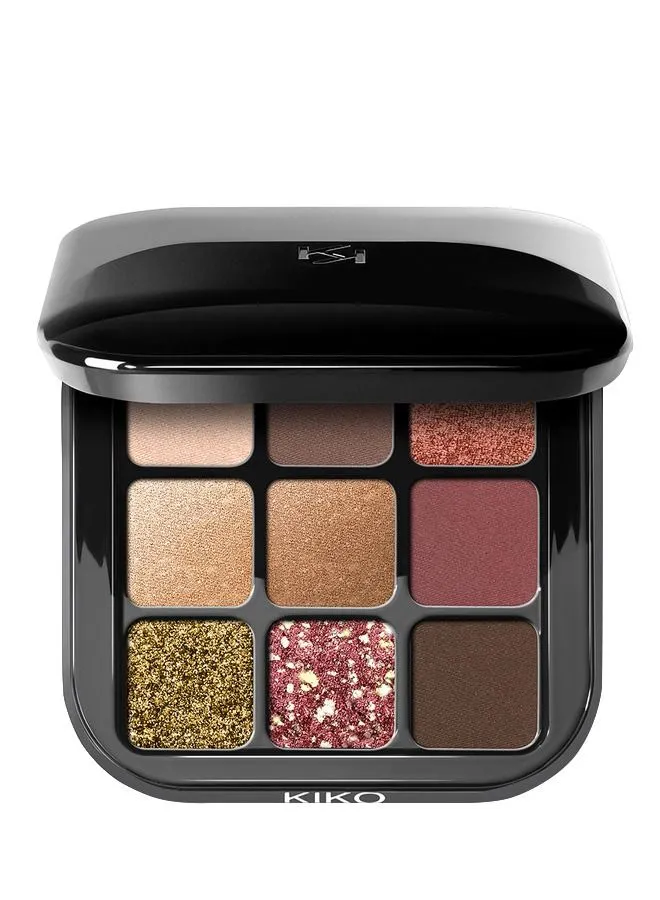 KIKO MILANO Glamour Multi Finish Eyeshadow Palette 03 Burgundy Notes