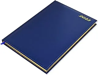 FIS Golden Diary 2023 (English) Blue, A4 - FSDI43EG23BL