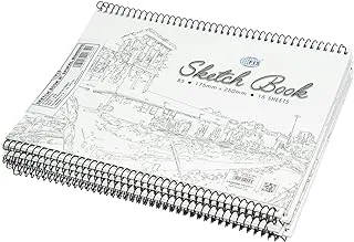 FIS Sketch Book with Spiral B5, 15-Sheets 10-Piece - FSSKS15B5