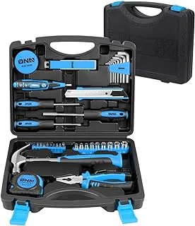 DNA MOTORING Blue 46 PCs Home Tool Set Electonic Repair Precision Screwdriver Voltage Tester Hammer Plier DIY Kit (TOOLS-00013)