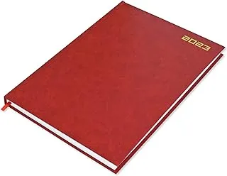 FIS A4 Diary 2023 English (Saturday & Sunday Combined) Red - FSDI47E23RE