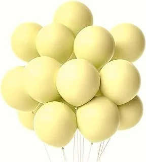 Rosy.Moment Pastel Latex 12 inche Balloons 40 Pcs Pack Macaron Balloons For Baby Shower Wedding Birthday Party Supplies-Yellow