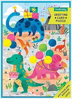 Dino Party Greeting Card Puzzle