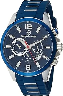 Sergio Tacchini ST.1.10259-2 Archivio Silicon Strap Watch for Men, Blue