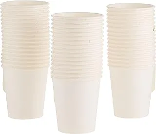 Hotpack Paper White Cups with Handle 7 ounce, 50 Pieces