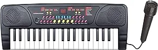 Power Joy Music Keyboard 37 Keys with Mic Battery Operated