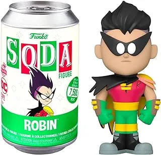 Funko Soda: DC Teen Titans Go Robin مقاس 4.25 بوصة في علبة مع مطاردة