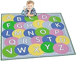 House of Kids 13031-e3 Playmat Alphabet Polyester 200 x 0.5 x 200 cm Multi-Coloured