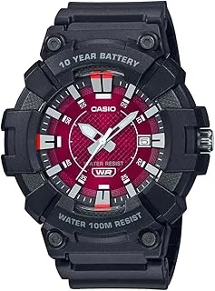 Casio Men's Watch - MW-610H-4AVDF Red Dial, Black Band