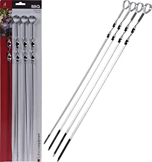 Koopman BBQ Skewers Stainless Steel Set, Kebab Grill Skewers, Grill Accessories with 6 Grill Barbecue Skewers | Accessories for Gas Grill, Outdoor BBQ, Grill Bowl