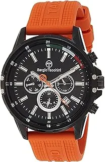 Sergio Tacchini ST.1.10236-4 Archivio Silicon Strap Watch for Men, Orange