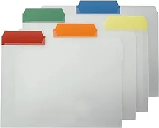 Smead Poly File Folder, Colored 1/3-Cut Tab, Letter Size, Assorted Colors, 25 Per Box (10530)